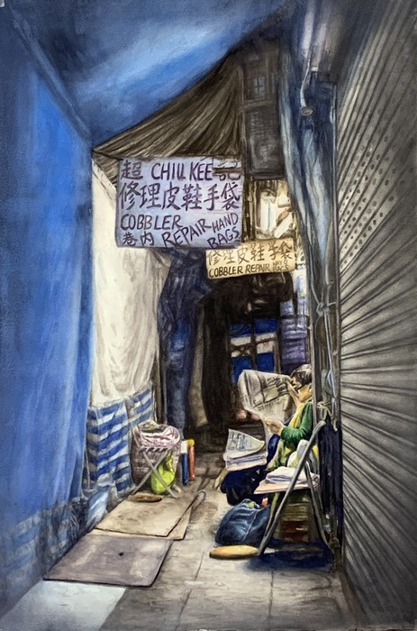 西畫-811林唯芊-暗巷
